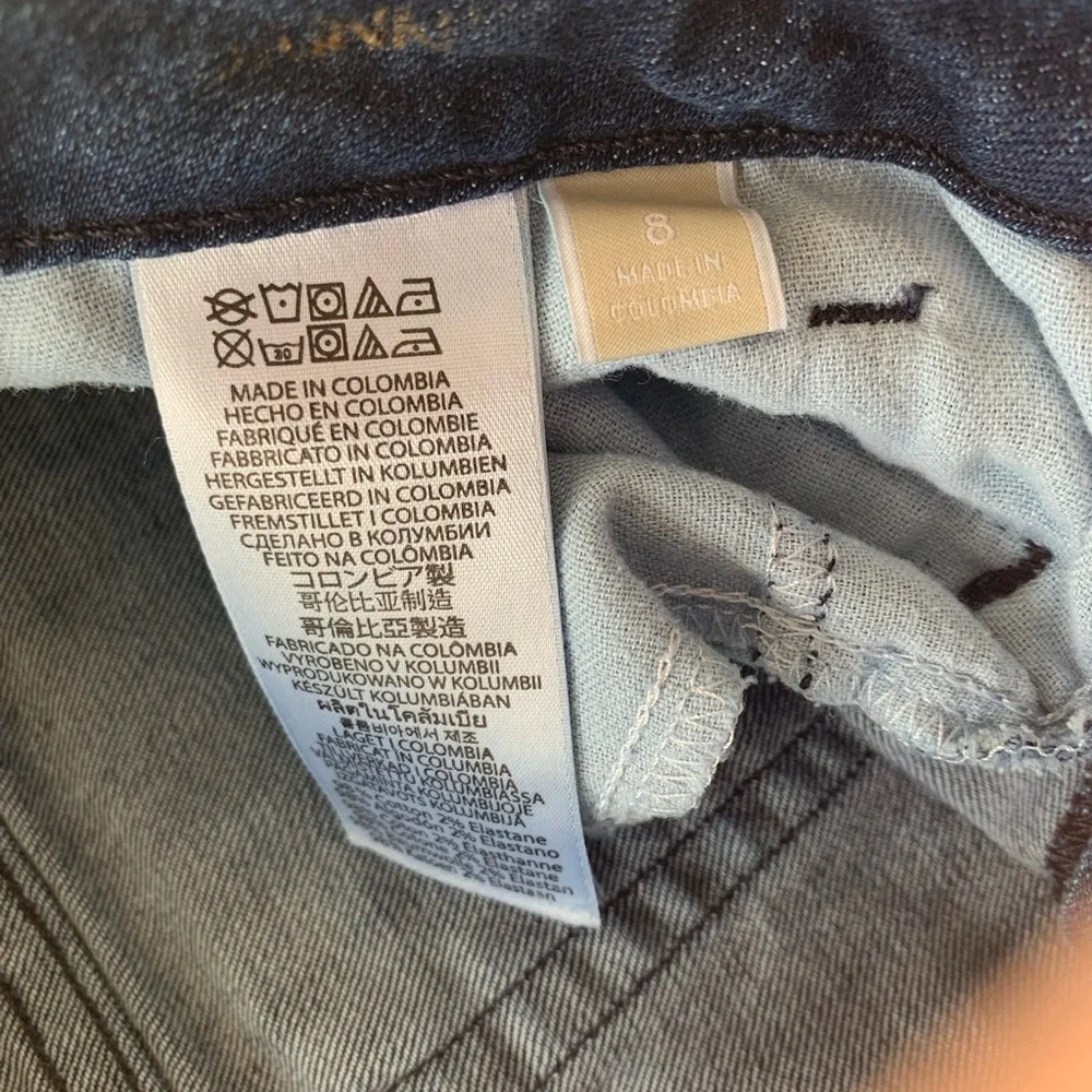 Michael Kors Zipper Pockets Skinny Leg Jean Blue‎ Med Wash Women’s 8 Preloved